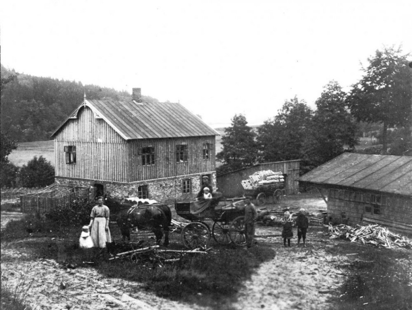 Gjessø Savværk, historisk billede